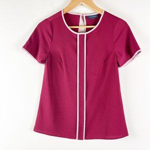 2/$20 ModCloth Burgundy Blouse XS